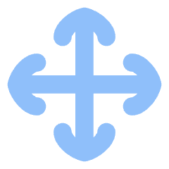 Line Arrow Move Icon from Flex Flat Set