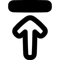 Line Arrow Move Up 1 Icon from Plump Remix Set