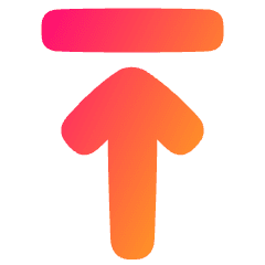 Line Arrow Move Up 1 Icon from Plump Gradient Set