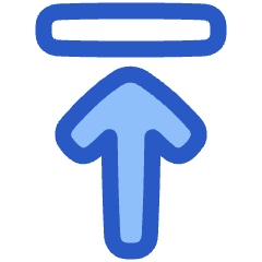 Line Arrow Move Up 1 Icon from Plump Duo Set