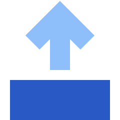 Line Arrow Move Up 2 Icon from Sharp Flat Set