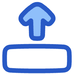 Line Arrow Move Up 2 Icon from Plump Duo Set