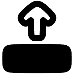 Line Arrow Move Up 2 Icon from Plump Remix Set