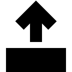 Line Arrow Move Up 2 Icon from Sharp Solid Set