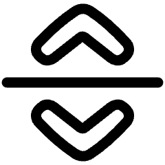 Line Arrow Move Vertical Icon from Plump Line Set