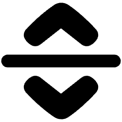 Line Arrow Move Vertical Icon from Plump Solid Set