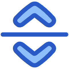 Line Arrow Move Vertical Icon from Plump Duo Set