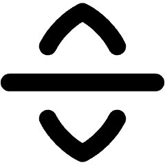 Line Arrow Move Vertical Icon from Flex Solid Set