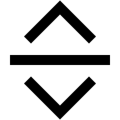 Line Arrow Move Vertical Icon from Sharp Line Set