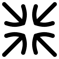 Line Arrow Shrink Icon from Flex Line Set