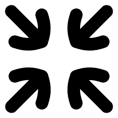 Line Arrow Shrink Icon from Flex Solid Set