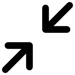 Line Arrow Shrink Diagonal 1 Icon from Core Remix Set