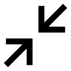 Line Arrow Shrink Diagonal 1 Icon from Sharp Line Set