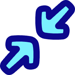 Line Arrow Shrink Diagonal 1 Icon from Plump Pop Set