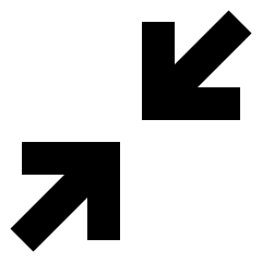 Line Arrow Shrink Diagonal 1 Icon from Sharp Solid Set