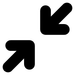 Line Arrow Shrink Diagonal 1 Icon from Core Solid Set