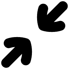 Line Arrow Shrink Diagonal 1 Icon from Flex Solid Set