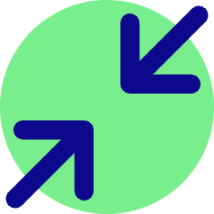 Line Arrow Shrink Diagonal 1 Icon from Core Pop Set