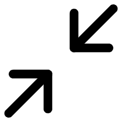Line Arrow Shrink Diagonal 1 Icon from Core Line Set
