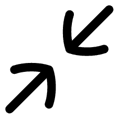 Line Arrow Shrink Diagonal 1 Icon from Flex Line Set