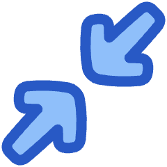 Line Arrow Shrink Diagonal 1 Icon from Plump Duo Set