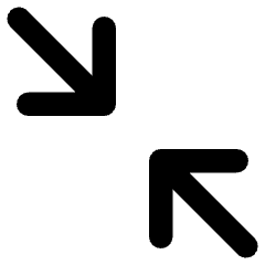 Line Arrow Shrink Diagonal 2 Icon from Core Remix Set