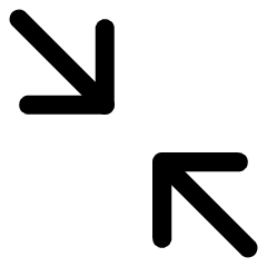 Line Arrow Shrink Diagonal 2 Icon from Core Line Set