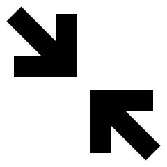 Line Arrow Shrink Diagonal 2 Icon from Sharp Solid Set