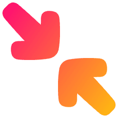 Line Arrow Shrink Diagonal 2 Icon from Plump Gradient Set