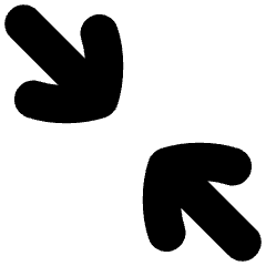 Line Arrow Shrink Diagonal 2 Icon from Flex Solid Set