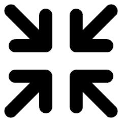 Line Arrow Shrink Icon from Core Solid Set