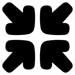 Line Arrow Shrink Icon from Plump Solid Set