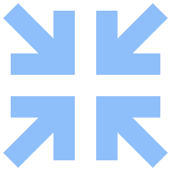 Line Arrow Shrink Icon from Sharp Flat Set