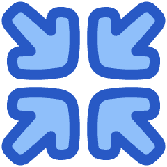 Line Arrow Shrink Icon from Plump Duo Set