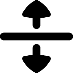 Triangle Arrow Align From Center Icon from Flex Solid Set