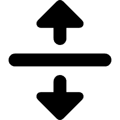 Triangle Arrow Align From Center Icon from Core Solid Set