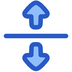 Triangle Arrow Align From Center Icon from Plump Duo Set