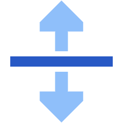Triangle Arrow Align From Center Icon from Sharp Flat Set