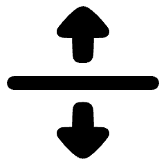 Triangle Arrow Align From Center Icon from Plump Solid Set