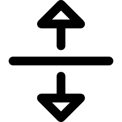 Triangle Arrow Align From Center Icon from Core Line Set