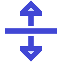 Triangle Arrow Align From Center Icon from Sharp Duo Set