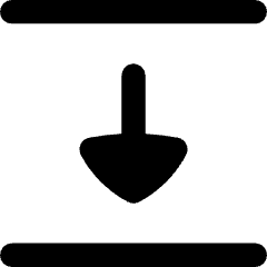 Triangle Arrow Align Move Down Bottom Icon from Flex Remix Set