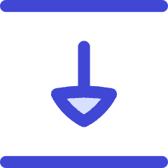 Triangle Arrow Align Move Down Bottom Icon from Flex Duo Set