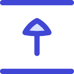 Triangle Arrow Align Move Up Top Icon from Flex Duo Set