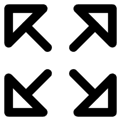 Triangle Arrow Expand Icon from Core Line Set