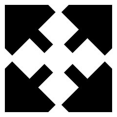 Triangle Arrow Expand Icon from Sharp Remix Set