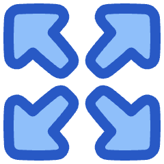 Triangle Arrow Expand Icon from Plump Duo Set