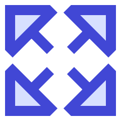 Triangle Arrow Expand Icon from Sharp Duo Set