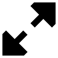 Triangle Arrow Expand Diagonal 1 Icon from Sharp Remix Set