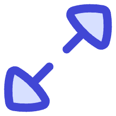 Triangle Arrow Expand Diagonal 1 Icon from Flex Duo Set